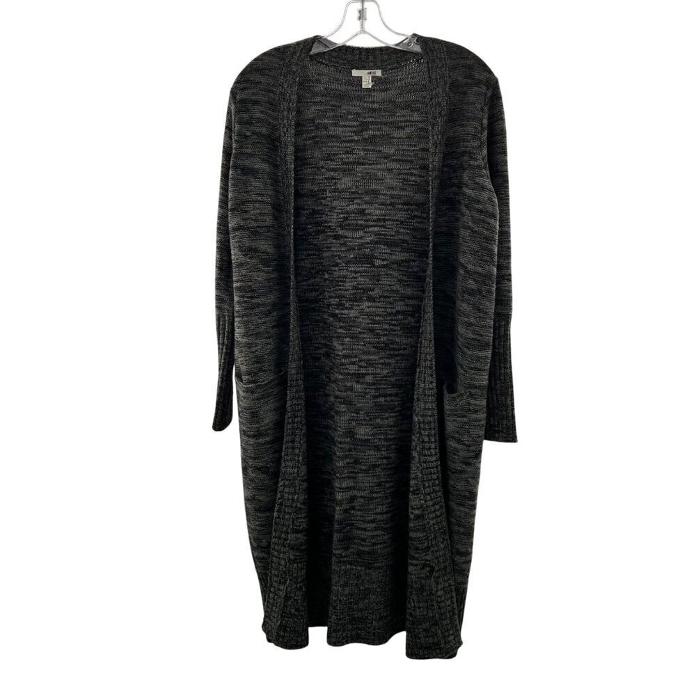 Amuse Society Women's Duster Cardigan Long Sleeve Gray Space Dye Size XS